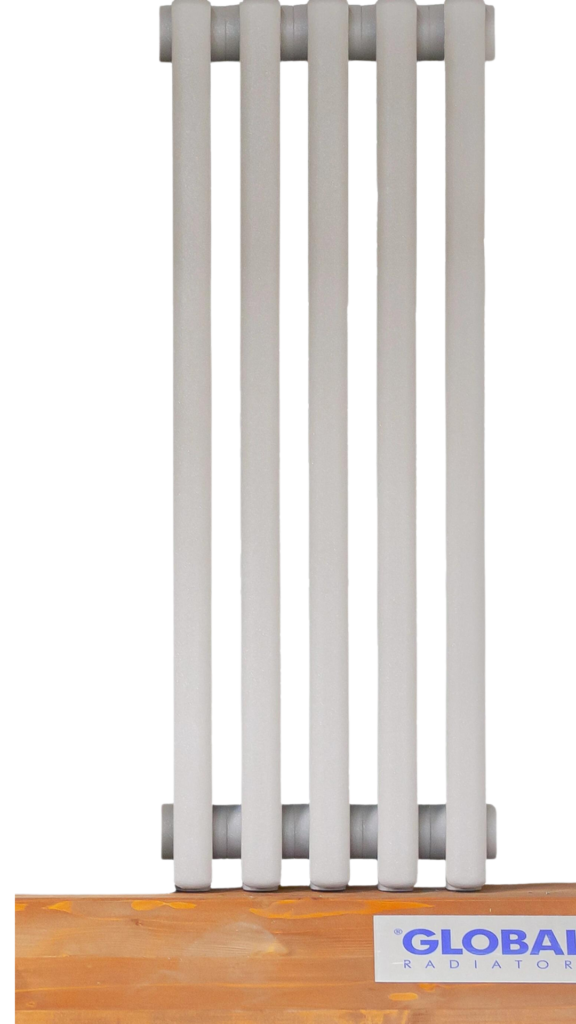 Image of a Ekos radiator on a wooden base